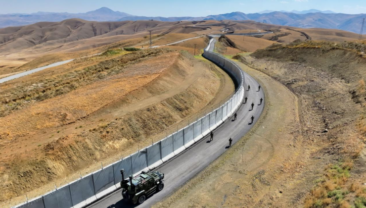 Vanİran sınırında güvenlik duvarının inşası sürüyor