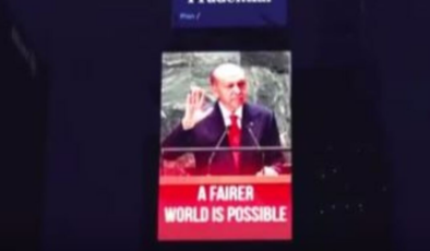 Cumhurbaşkanı Erdoğan'ın sözü ekranda