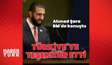 Suriye Cumhurbaşkanı Şara BM'de konuştu