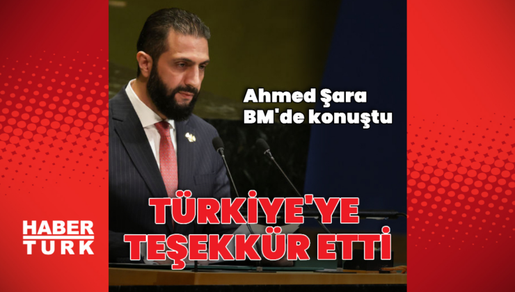Suriye Cumhurbaşkanı Şara BM'de konuştu