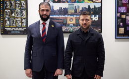 Şara ile Zelenskiy bir araya geldi