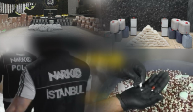 İstanbul'da zehir tacirlerine operasyon: 366,5 kilogram uyuşturucu ele geçirildi