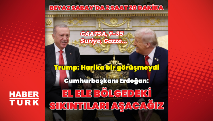 Cumhurbaşkanı Erdoğan Donald Trump ile bir araya geldi