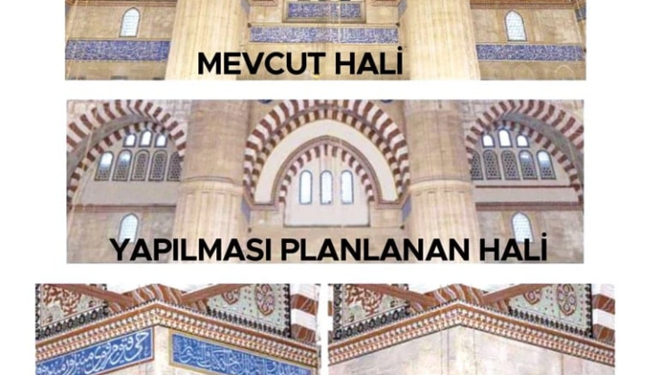 Selimiye Camii restorasyonu tartışma yarattı