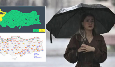 Sağanak ve fırtına! 11 kent için 'sarı' alarm! Hızı: 70 km olacak…