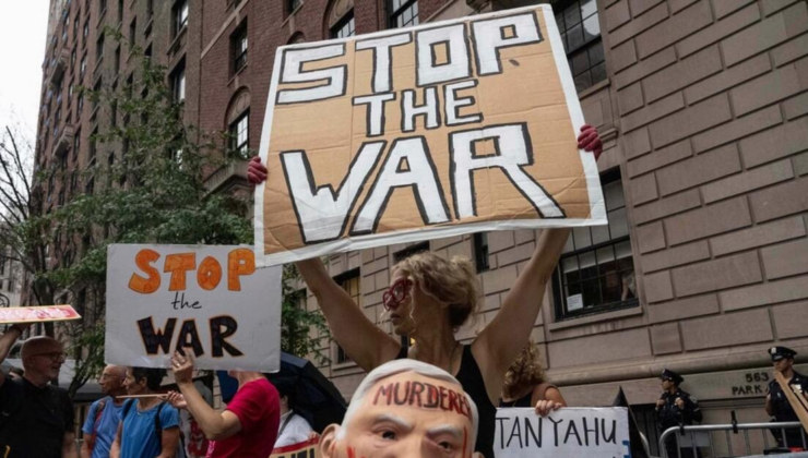 New York'ta Netanyahu protestosu