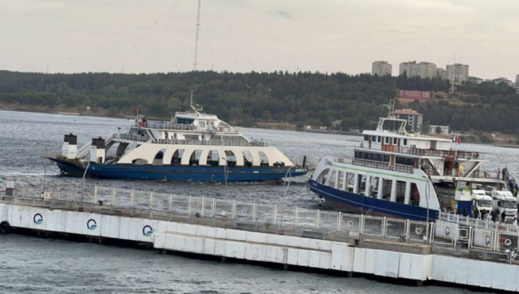 Çanakkale'de fırtına! Seferler iptal edildi!