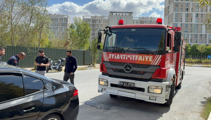 TIR’a çarpan otomobilin sürücüsü araçta sıkıştı