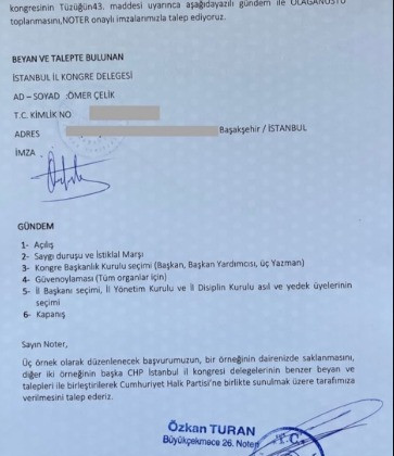 CHP İstanbul İl Delegeleri'nden 'olağanüstü kongre' hamlesi