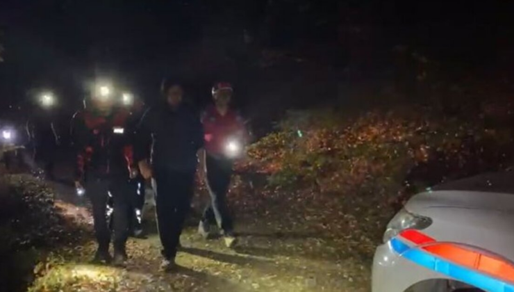 Uludağ'dan inmeye çalışırken mahsur kaldı