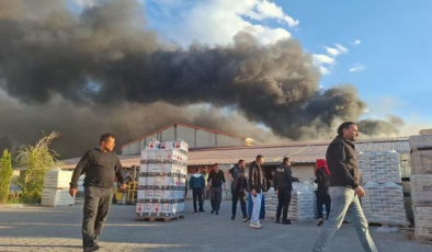 Erzurum’da fabrika yangını!!