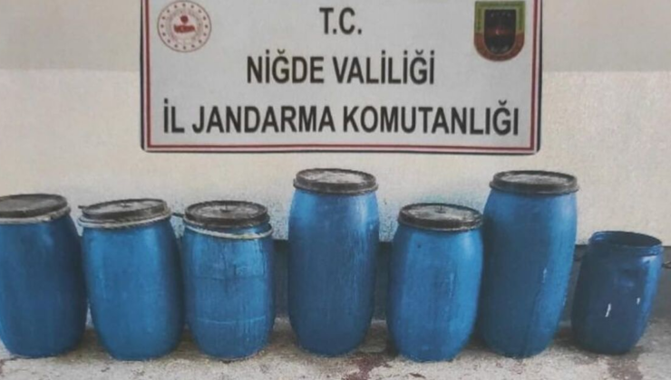 Niğde'de kaçak içki ele geçirildi