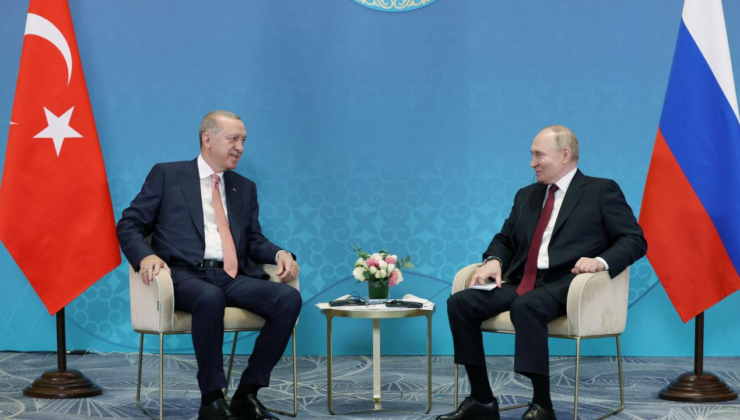 Cumhurbaşkanı Erdoğan, Putin ile bir araya geldi