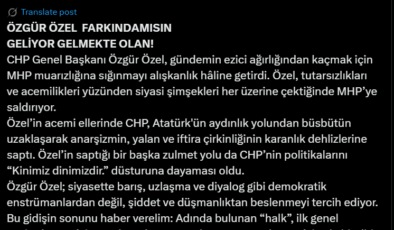 MHP-CHP hattında yeni gerilim: ‘Geliyor gelmekte olan’ polemiği