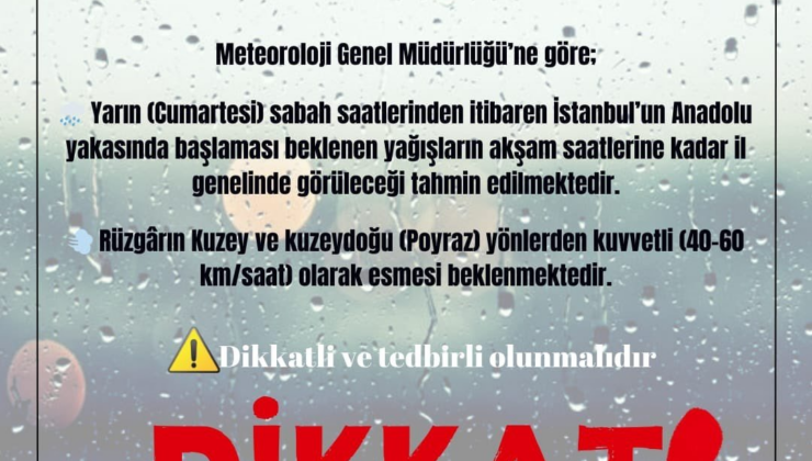 Valilik uyardı, İstanbul sonbaharı yaşayacak!