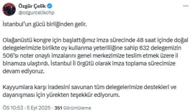 Olağanüstü kongre için toplanan imza sayısı açıklandı