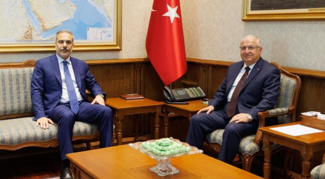 Bakan Fidan, Bakan Güler ve Genelkurmay Başkanı'yla görüştü