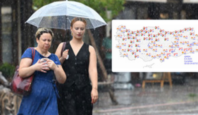 Meteoroloji saat verdi! 8 kent için 'sarı' alarm! 6 bölgede sağanak!