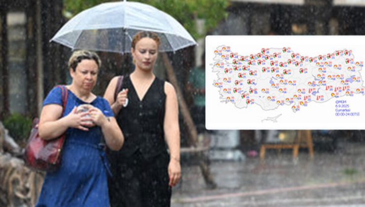 Meteoroloji saat verdi! 8 kent için 'sarı' alarm! 6 bölgede sağanak!