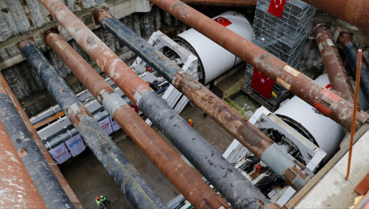 Körfezray Metrosu'nda 2 tünel açma makinesi kazılara başladı