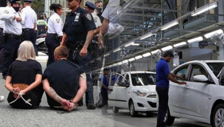 Dev otomotiv firmasına göçmen operasyonu! 457 kişi gözaltına alındı
