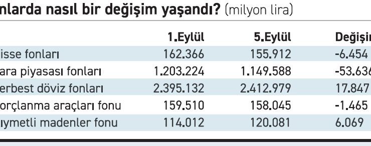 İlk siyasi kararda hisse ve para piyasası fonlarından sert çıkış