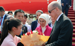 Cumhurbaşkanı Erdoğan, Çin'e geldi