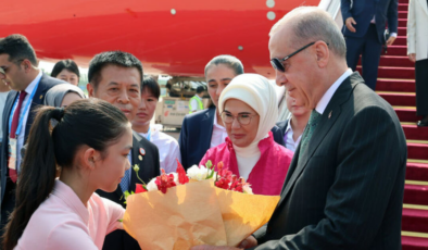 Cumhurbaşkanı Erdoğan, Çin'e geldi