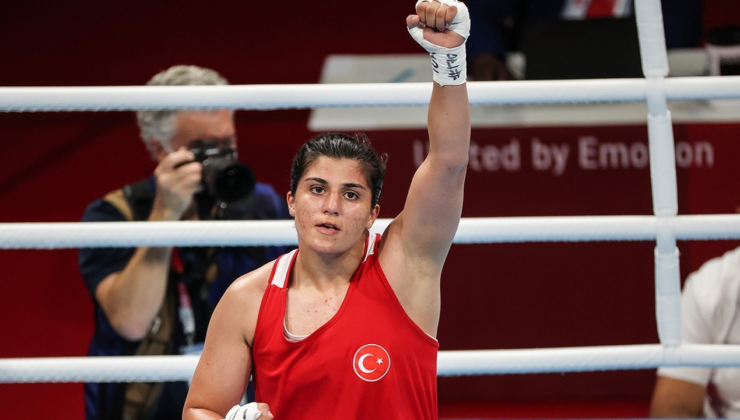 Busenaz Sürmeneli, Dünya Boks Şampiyonası'nda çeyrek finalde