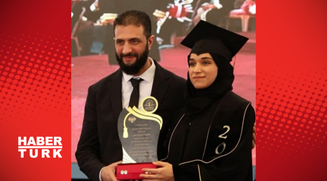 Şara'nın eşi mezun oldu