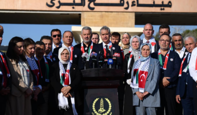 AK Parti heyeti Refah Sınır Kapısı'ndan dünyaya seslendi: Gazze halkı yalnız değildir