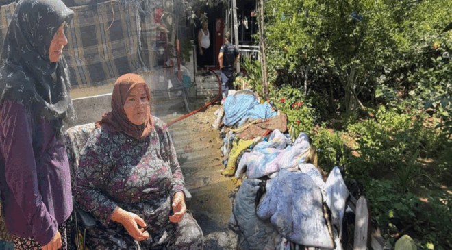 Çöp yakıldığını sandı, evinin yandığı ortaya çıktı