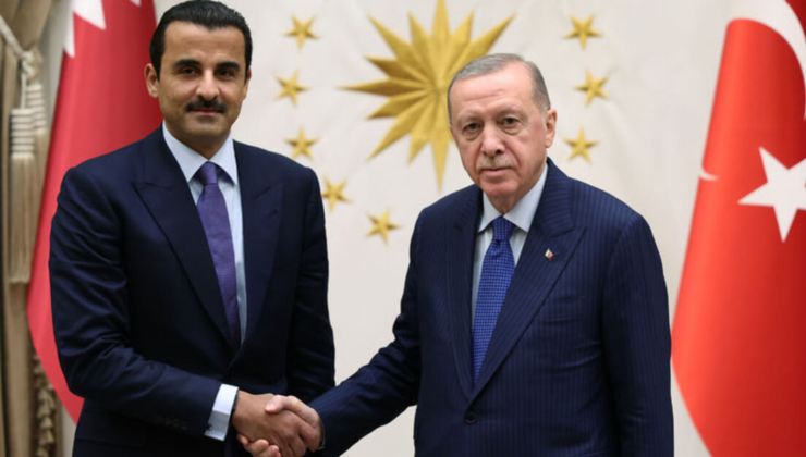 Katar Emiri Al Sani ile görüştü