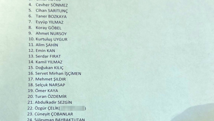 CHP İstanbul İl Başkanlığı'na kayyum olarak atanan Gürsel Tekin'in 31 kişilik "izin listesi" ortaya çıktı