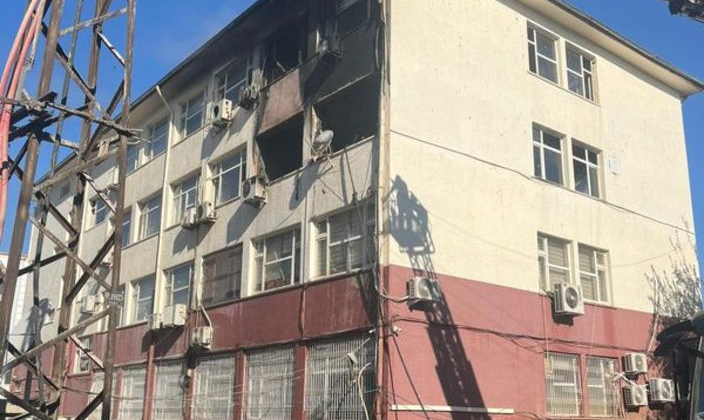 Şanlıurfa'da hükümet konağında yangın!