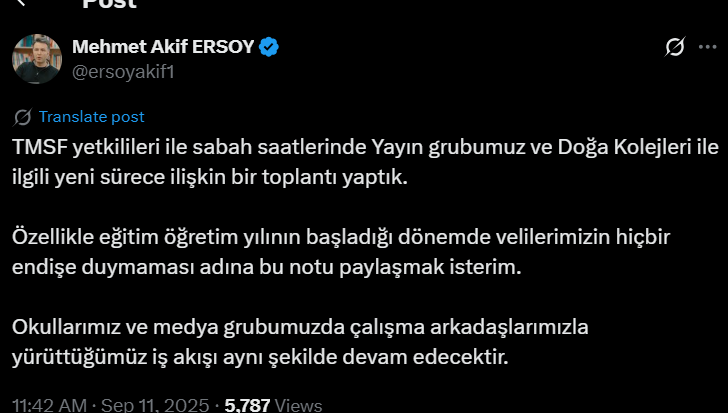 Habertürk'ün Genel Yayın Yönetmeni Mehmet Akif Ersoy’dan operasyon sonrası ilk açıklama