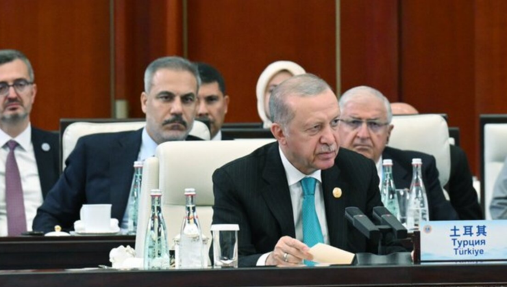 Cumhurbaşkanı Erdoğan, Pezeşkiyan ile görüştü