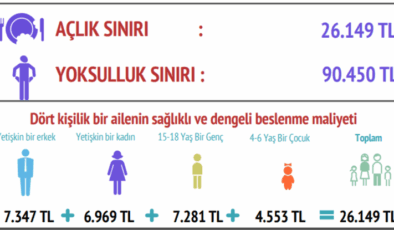 BİSAM açıkladı: Ağustos 2025'te açlık sınırı 26 bin TL'yi, yoksulluk sınırı 90 bin TL'yi aştı!