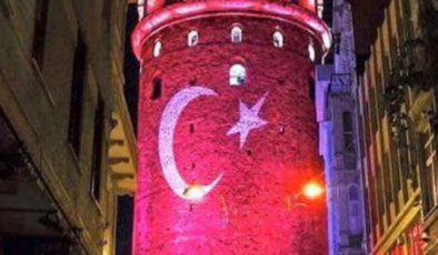Bakanlıktan milli maç sürprizi: Galata Kulesi’nde milli maç heyecanı
