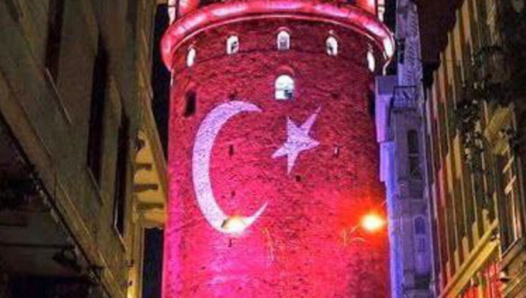 Bakanlıktan milli maç sürprizi: Galata Kulesi’nde milli maç heyecanı