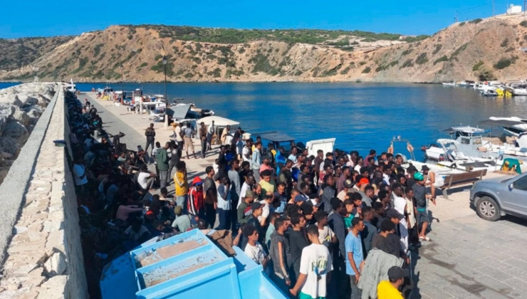 Akdeniz’deki çıplaklar adasını göçmenler bastı! Acil yardım istediler