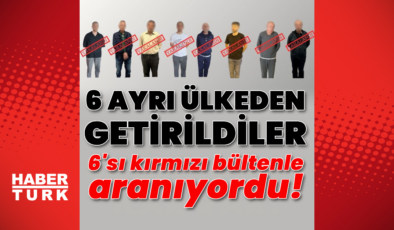Kırmızı bültenle aranan 6 kişi yakalandı!