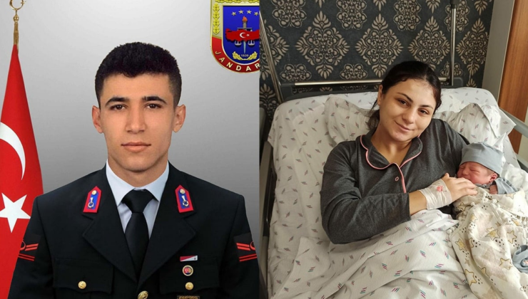 Dün toprağa verilen şehidin ismi bugün doğan oğluna verildi