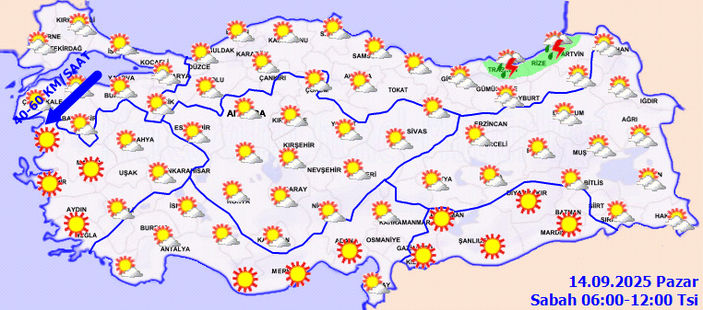 Yağış çok az, rüzgar etkili!