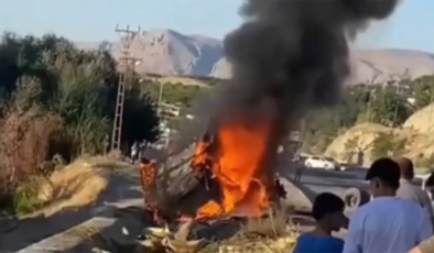 Fren patladı, tır ile otobüs çarpıştı