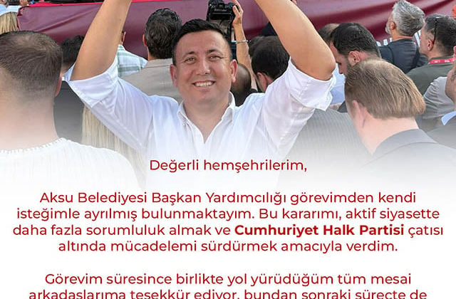 CHP'li belediyede peş peşe üç istifa