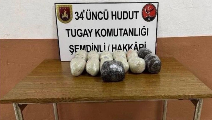 İran sınırında 14 kilo 342 gram uyuşturucu ele geçirildi