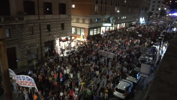 İtalya'da İsrail'in Gazze'deki soykırımı ve işgali protesto edildi
