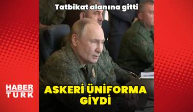 Putin askeri üniforma giydi