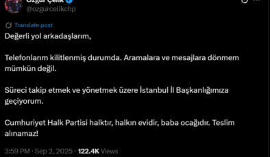 Görevden uzaklaştırılan Özgür Çelik'ten ilk açıklama